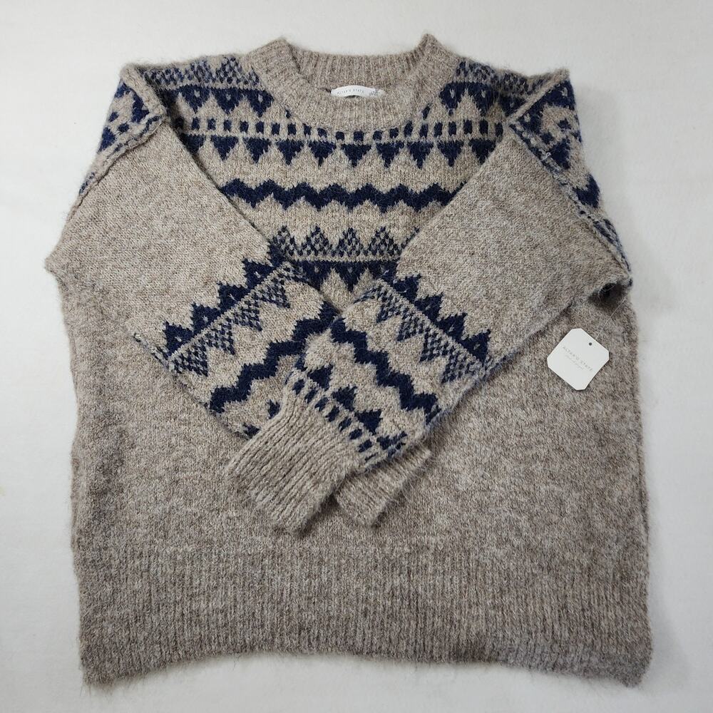 NWT Altard State Fair Isle Sweater Wool Blend Ski Resort Gorpcore COZY Soft Sz M - Picture 2 of 11